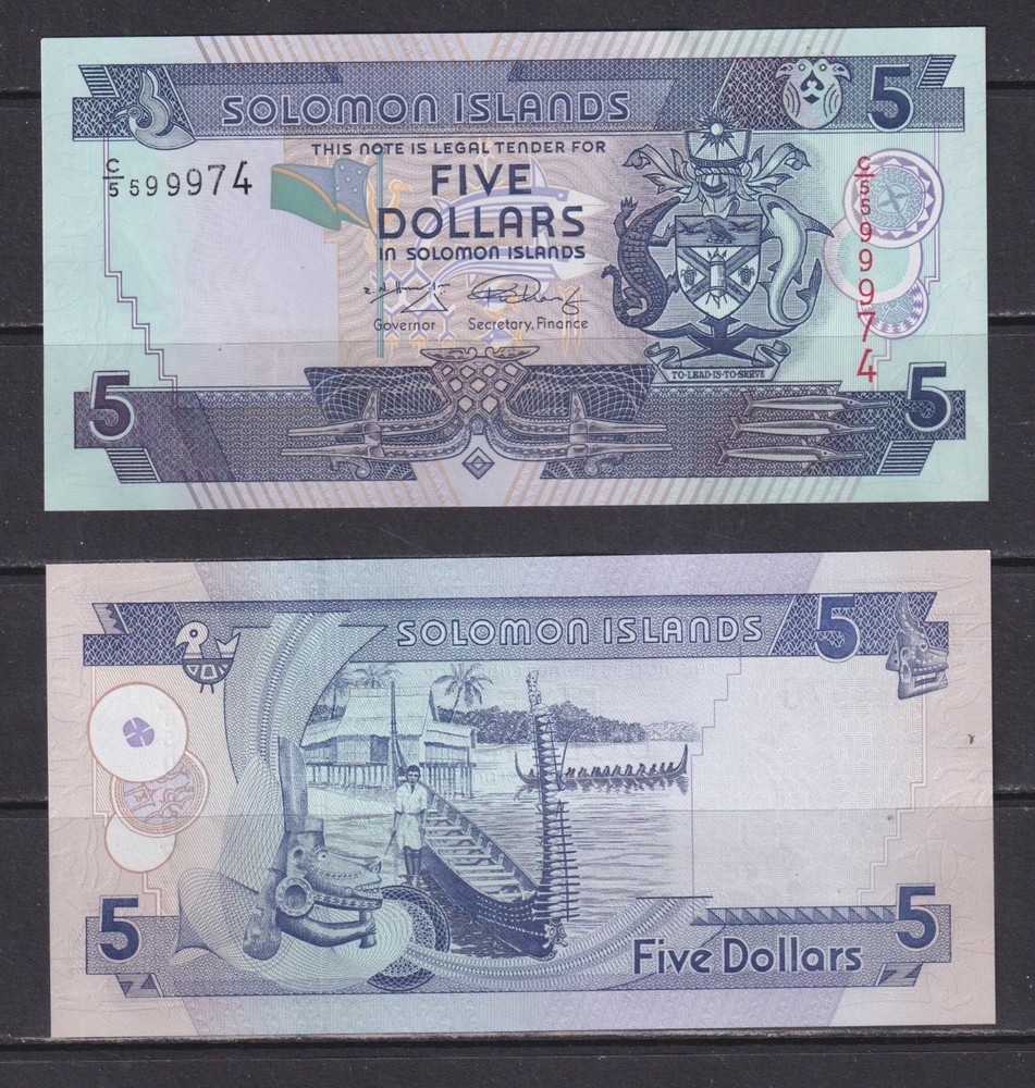 SOLOMON ISLANDS - 2009 5 Dollars UNC