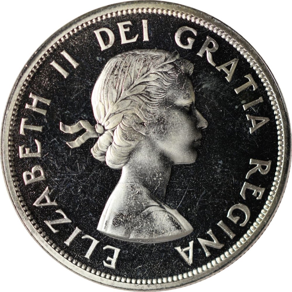 Canada 1953 - 1967 Silver Dollar - Random Date - UNC