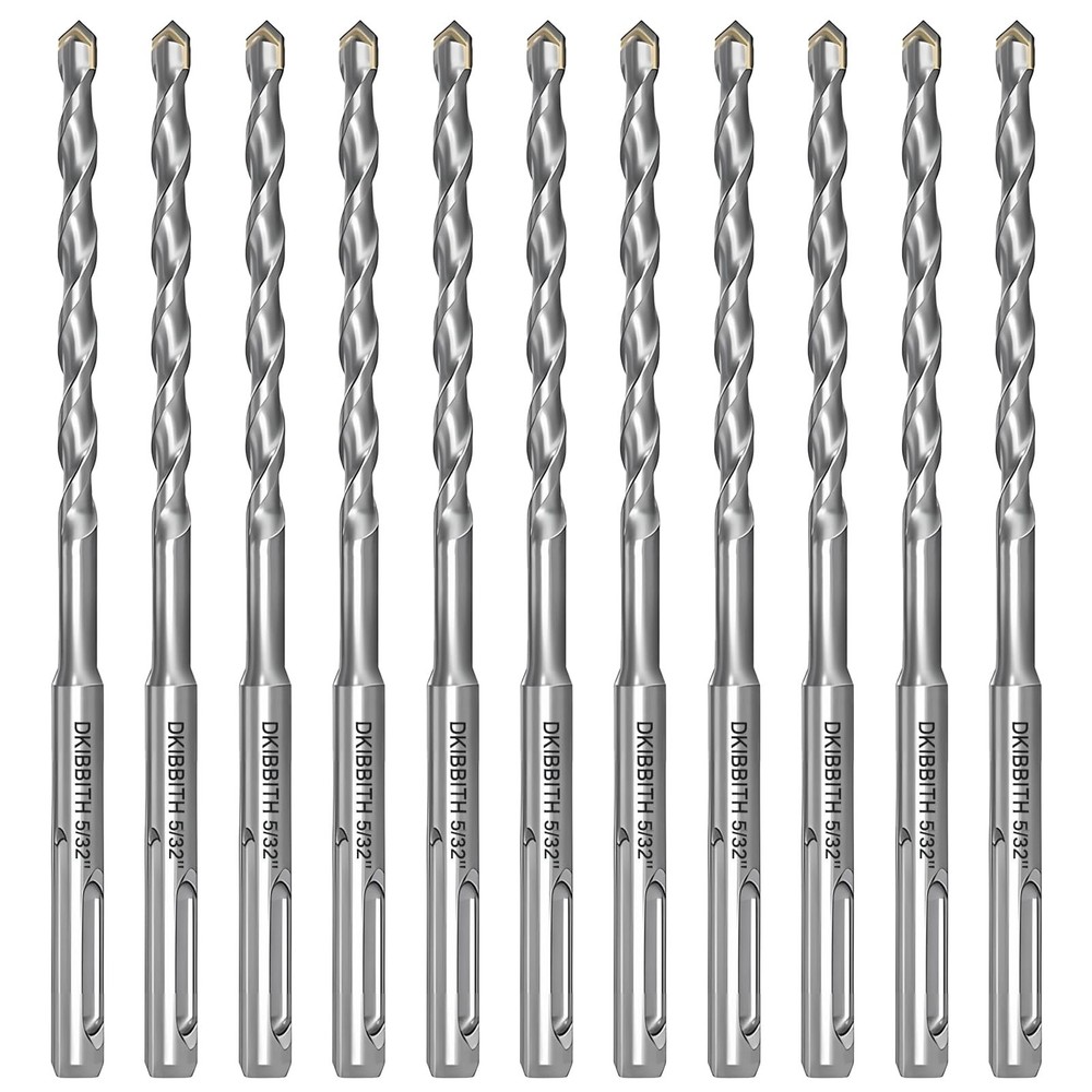 10-Piece 5/32" SDS Plus Drill Bits Rotary Hammer Drill Bit Set, Carbide Tippe...