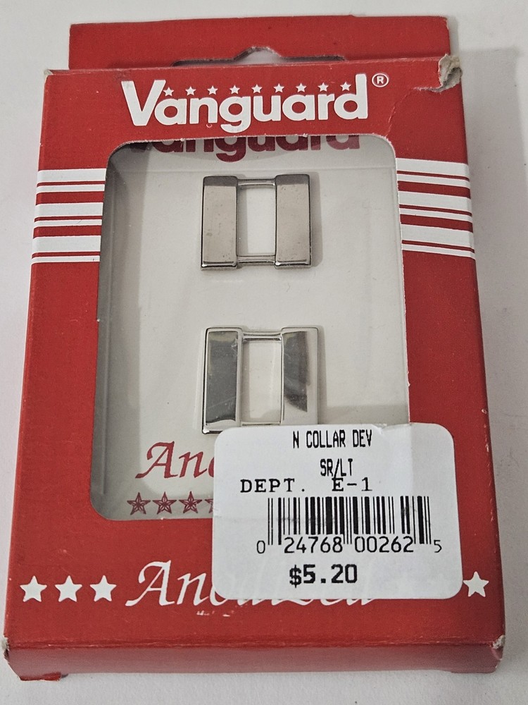 US Navy Army USMC Lieutenant Captain Collar Dev Shiny Rank Insignia Pair