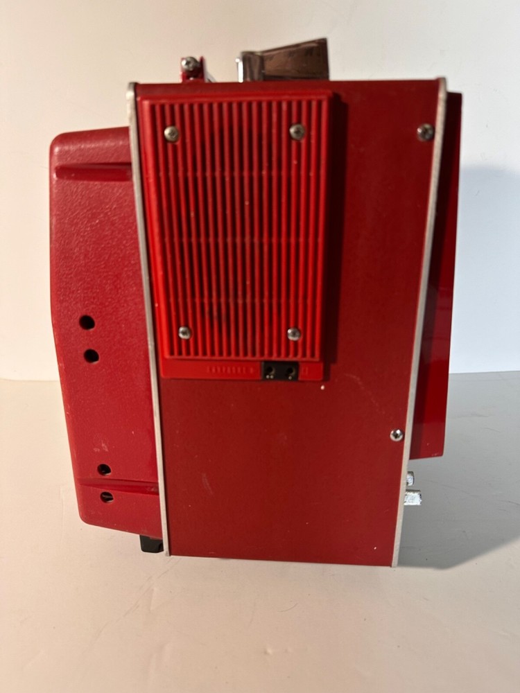Vintage Red Sony Transistorized Gaming CRT TV not tested