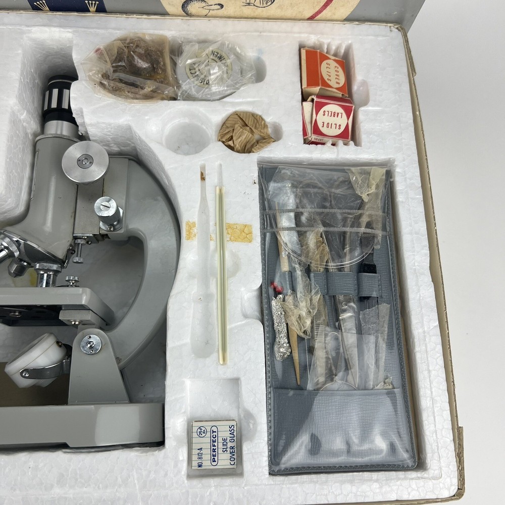 Vintage SPI Southern Precision Instruments No 1832 Microscope Micro Research Kit