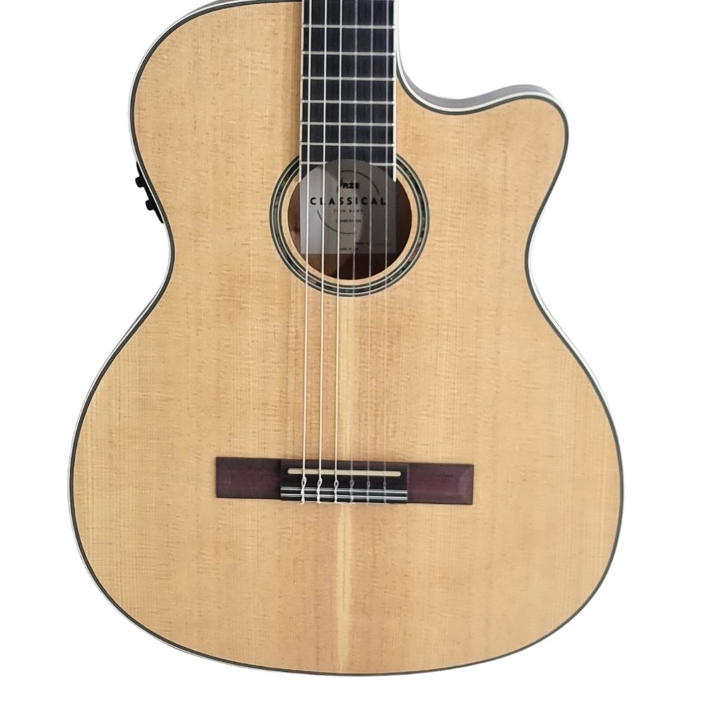 Haze Solid Top Thin Body Arched Back Classical Guitar - Matte C551BCEQSM