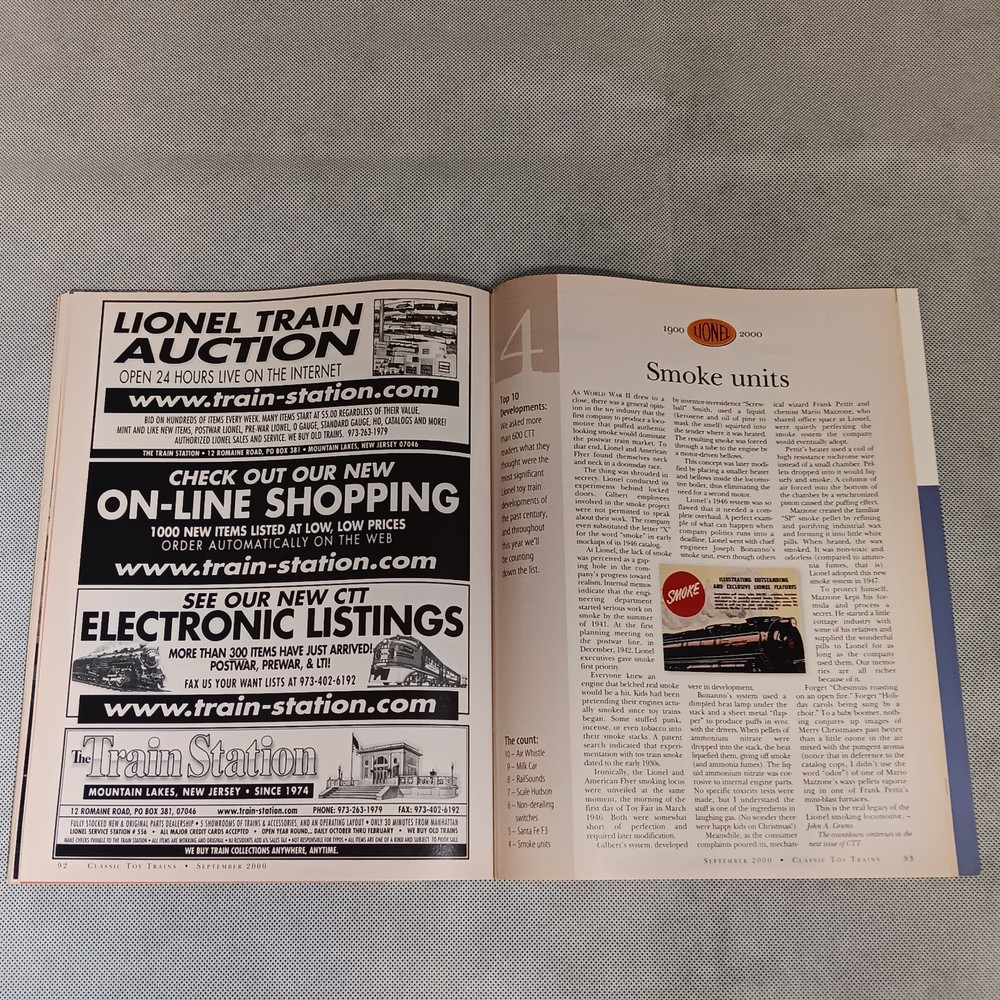 Classic Toy Trains Magazine September 2000