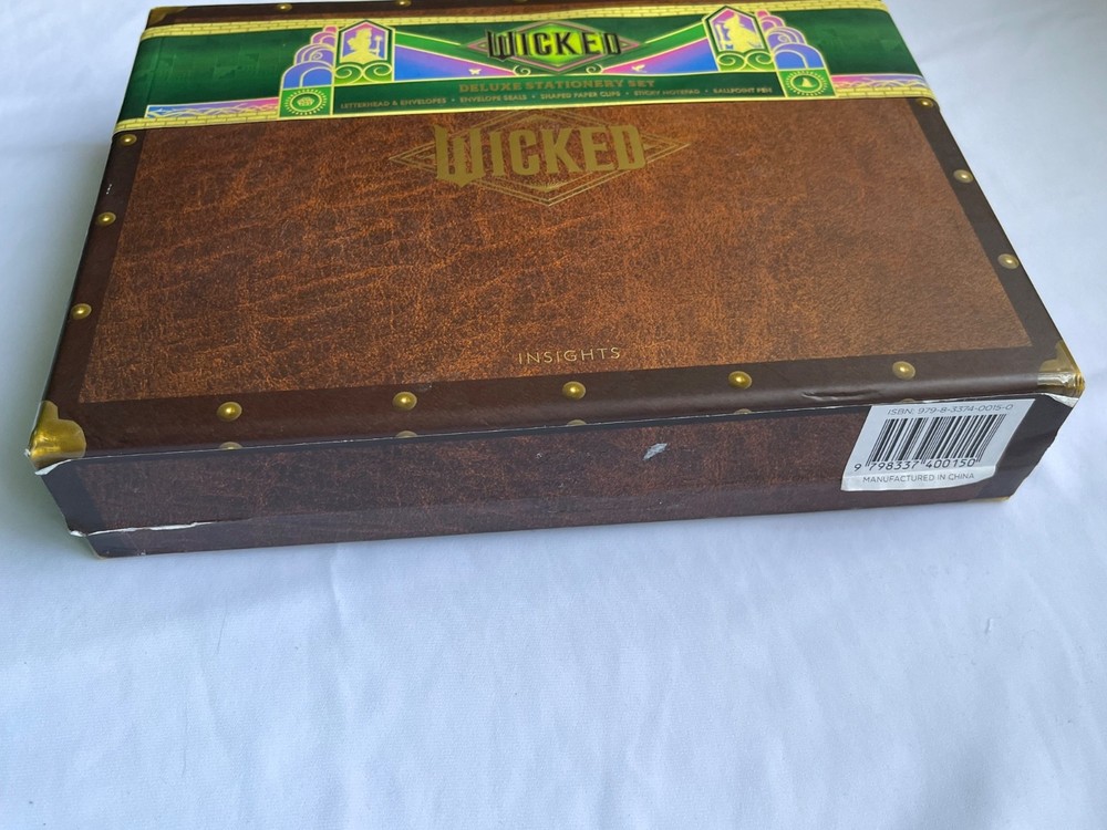 WICKED Deluxe Stationery INCOMPLETE Set Universal Open Box