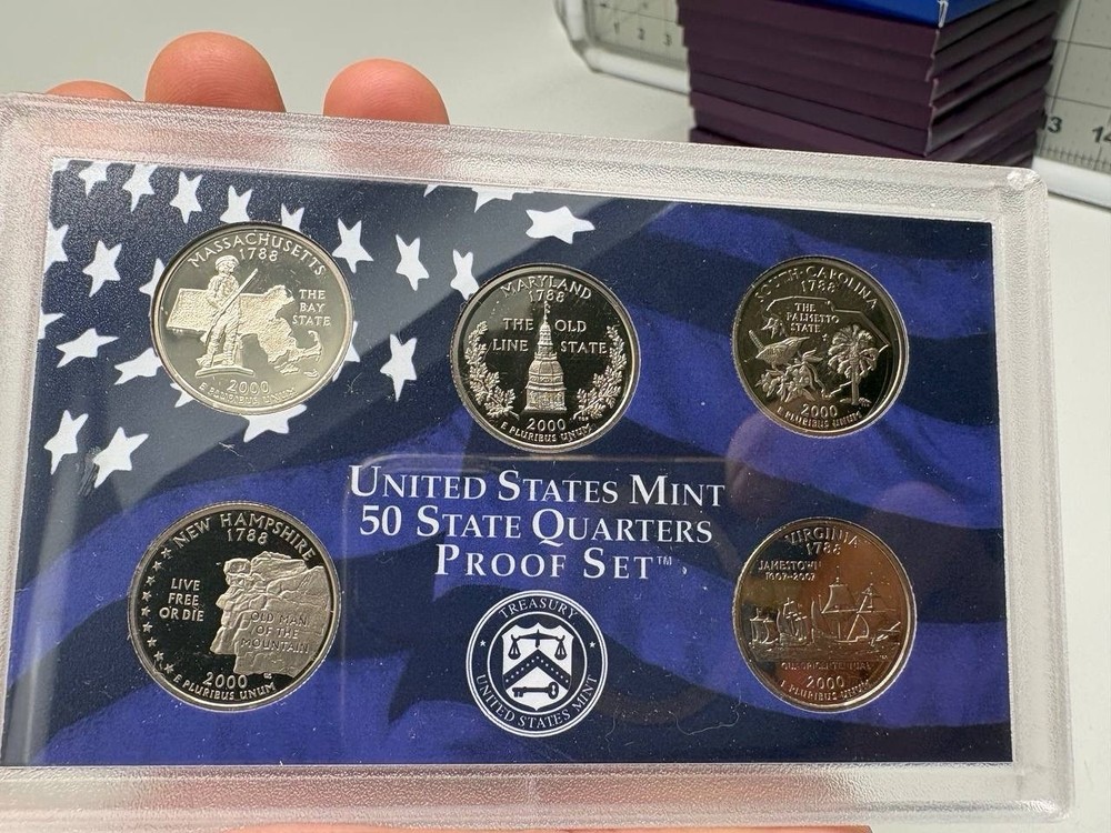 US Mint 2000 State Quarters Proof Set with COA