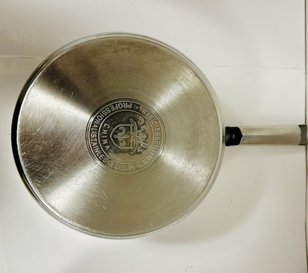 Basic Essentials Stainless Steel Professional 8” Saucepan