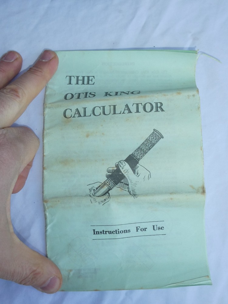 Otis King- Model K - Slide Rule - Calculator - B6818 - Box & Instructions