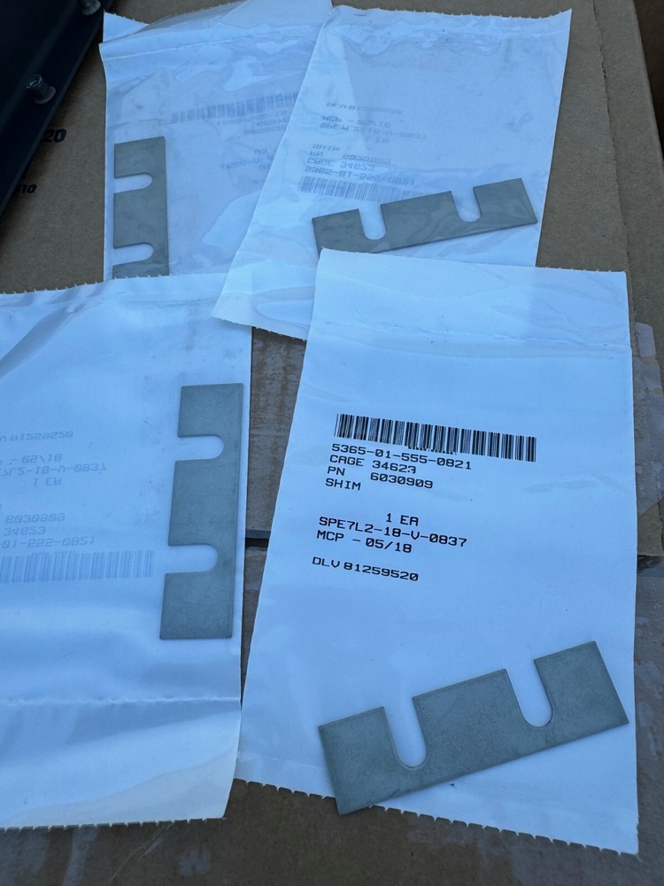 HMMWV M1165A1 M1165 M1167 4 EACH DOVETAIL SHIM 6030909