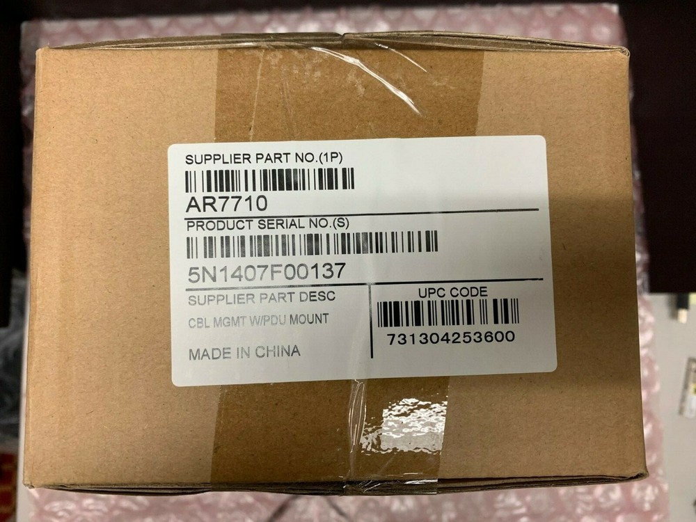 APC AR7710 NetShelter Cable Containment Bracket For Rack Power Distribution Unit