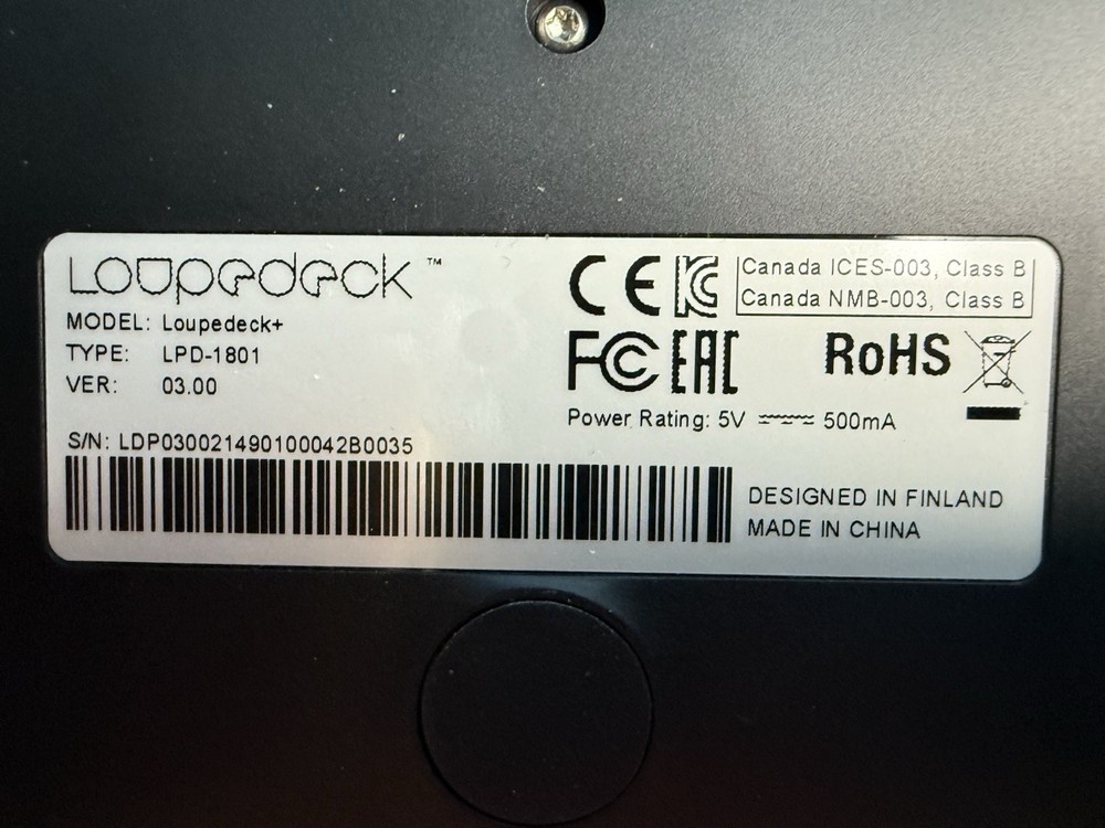 Loupedeck Plus + Photo editing controller Photo/Video Editing Console