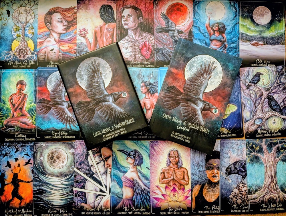 Earth, Moon, & Shadow Oracle.Deck Cards 1st Kickstarter Ed BEAUTIFUL RARE OOP