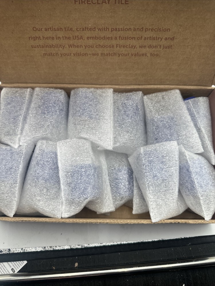 Fireclay Tile Azule Matte (READ!!!!!) 24 Pieces