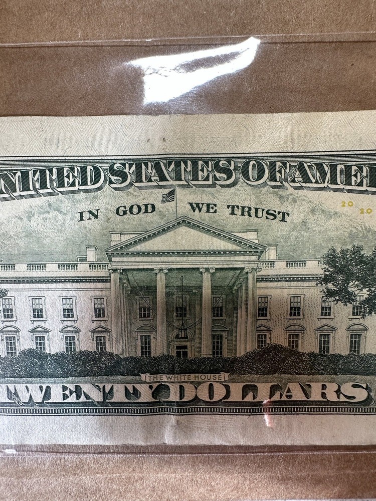$20 BILL INK ERROR ON NUMBER “3” RARE