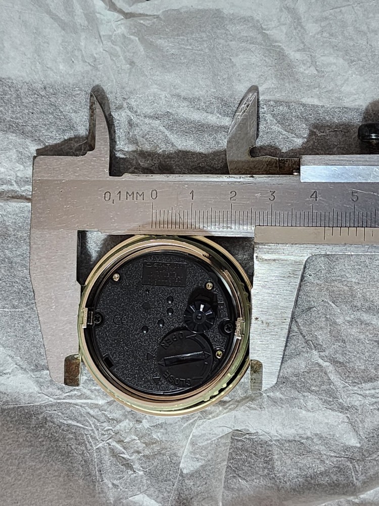 Mini Clock Insert 1 5/8inch 41mm Round Miniature Clock White Silver.