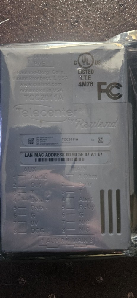 Rauland TCC2011a Telecenter Campus IP Module 2