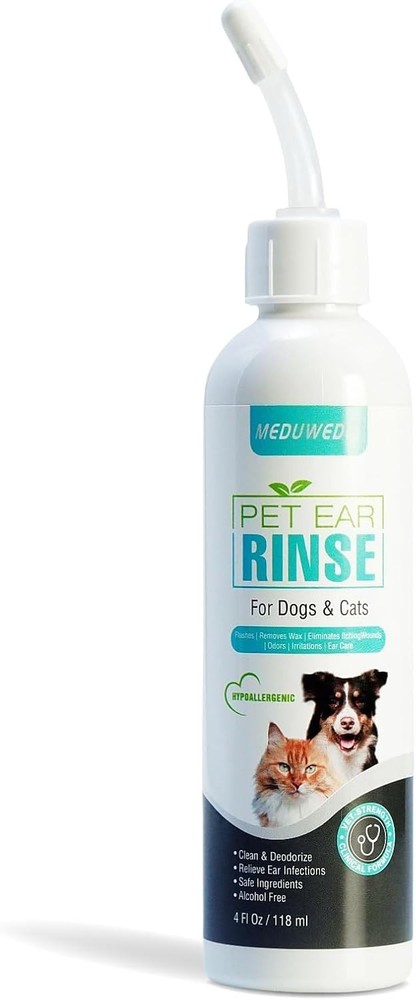 Unscented Dog Ear Cleaning Solution - 4 Fl Oz, Non-Irritating & Effective Care