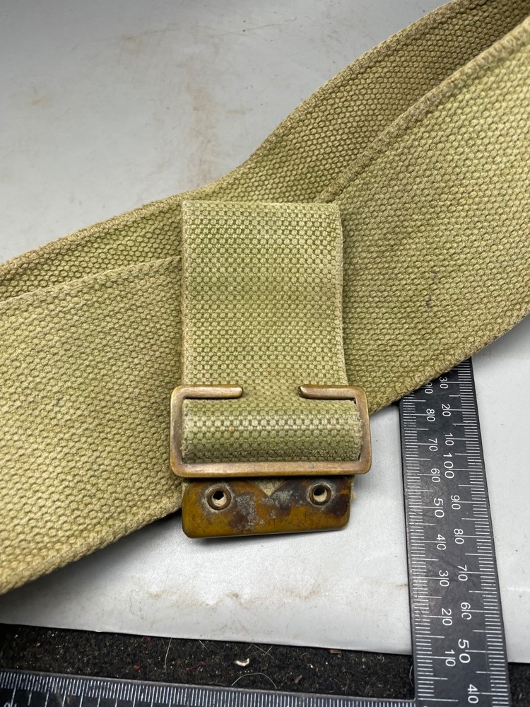 Original WW1 British Army 1908 Pattern Webbing Belt - Approx Size 42" Waist