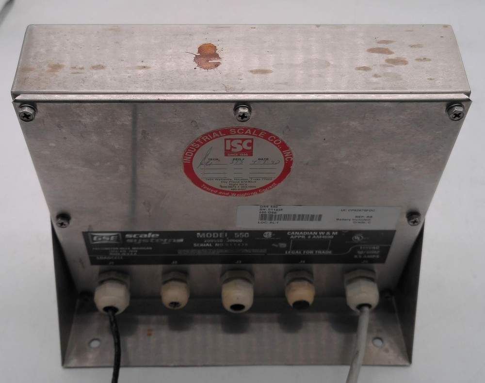 GSE SCALE SYSTEMS 4430 SCALE BASE & 550 WEIGHT INDICATOR