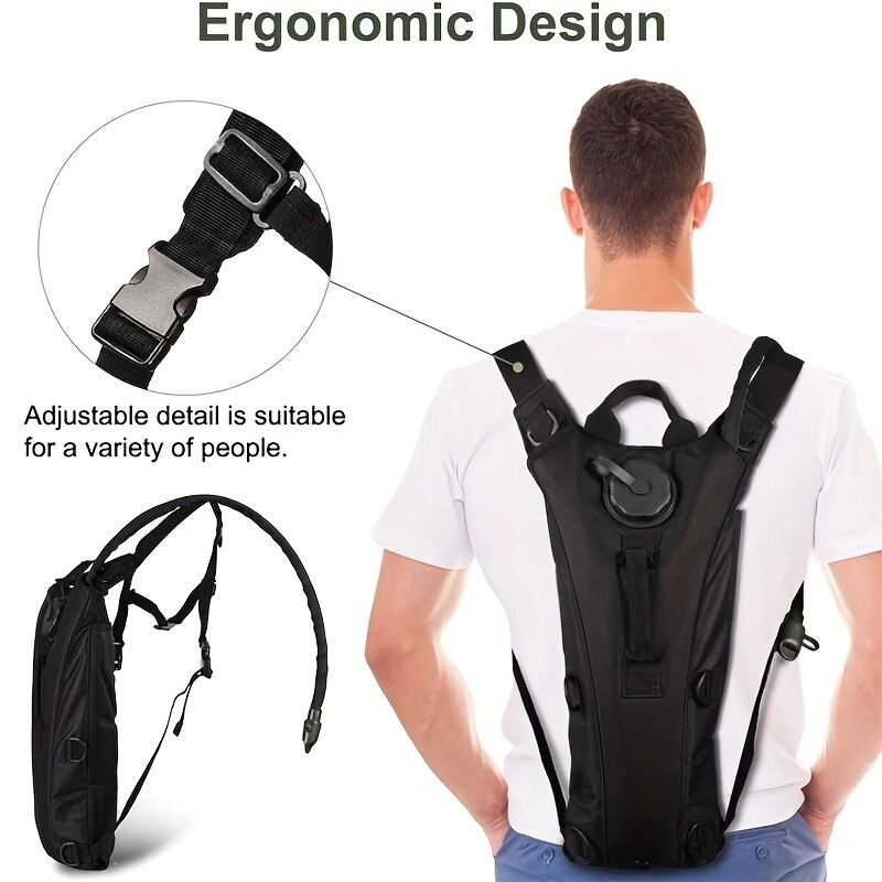 Water Bladder Backpack Nylon Tactical Hydration Pack Bag Running Jogging Cycling