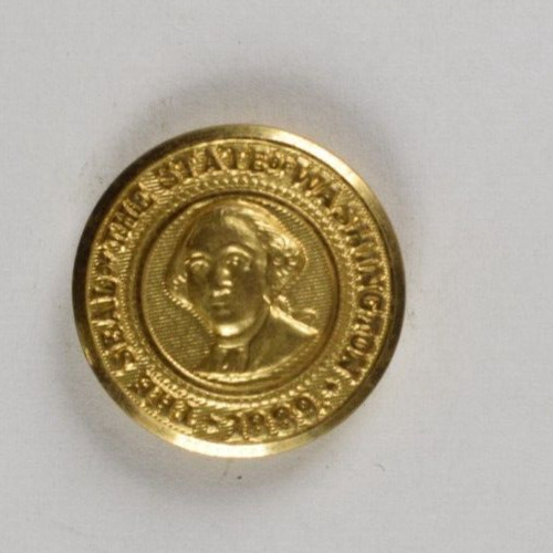 WWI-WWII Washington State Seal Original Uniform Button N4D