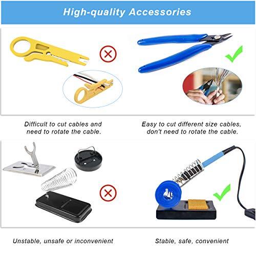 Soldering Iron Kit Electronics, 60W Soldering Welding Iron Tools , 5pcs