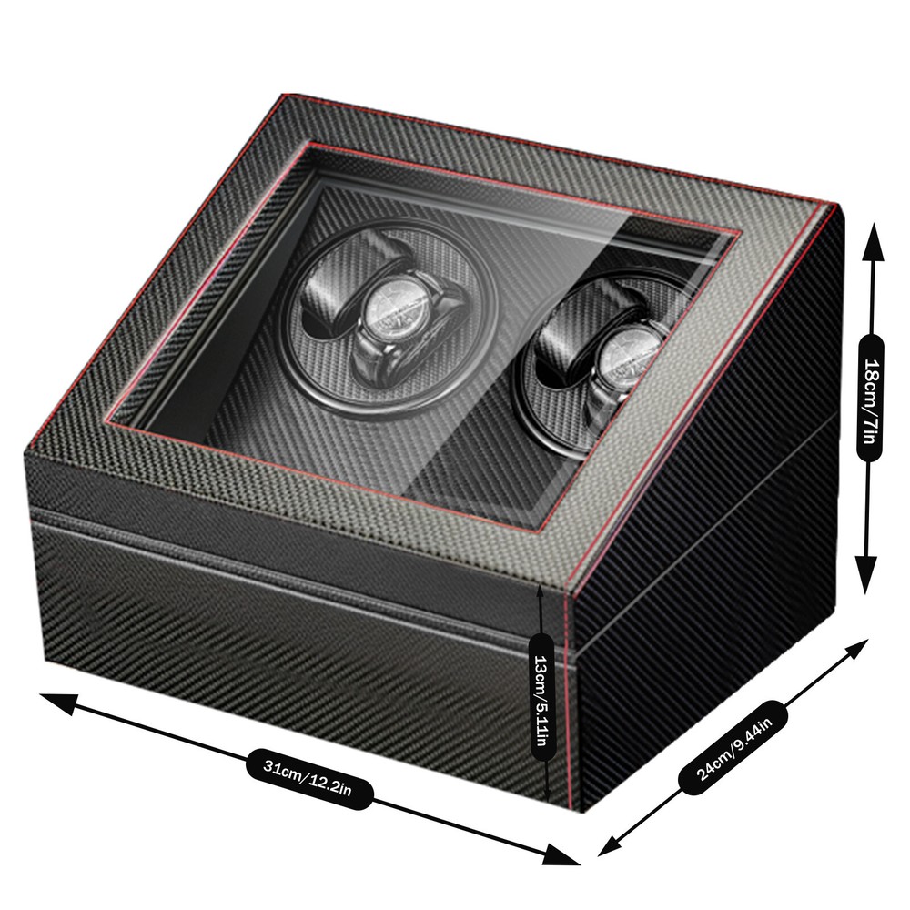4+6 Automatic Rotation Watch Winder Box Self Winding Display Box Storage Case