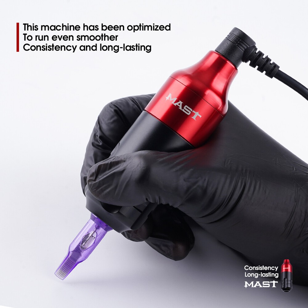 Mast Wireless Rotary Tattoo Machine Permanent Makeup Pen Kit with 2 Battery Set