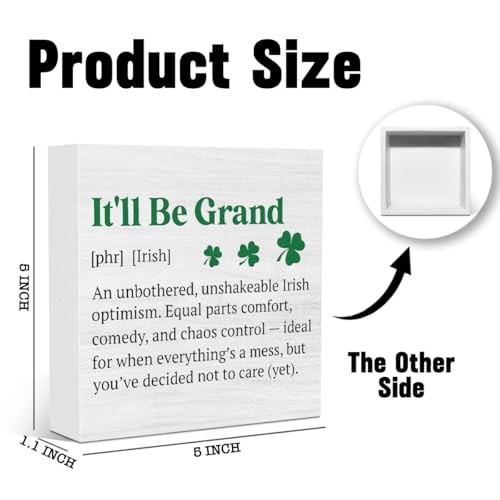 St. Patrick's Day Table Decoration Irish Blessing Shamrock St Patrick's Grand