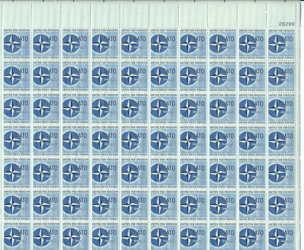 Scott #1127....4 Cent...NATO...Sheet of 70