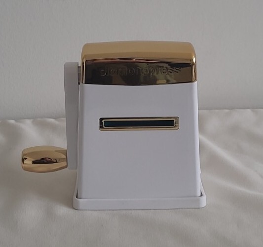 Diamond Press In Gold And White