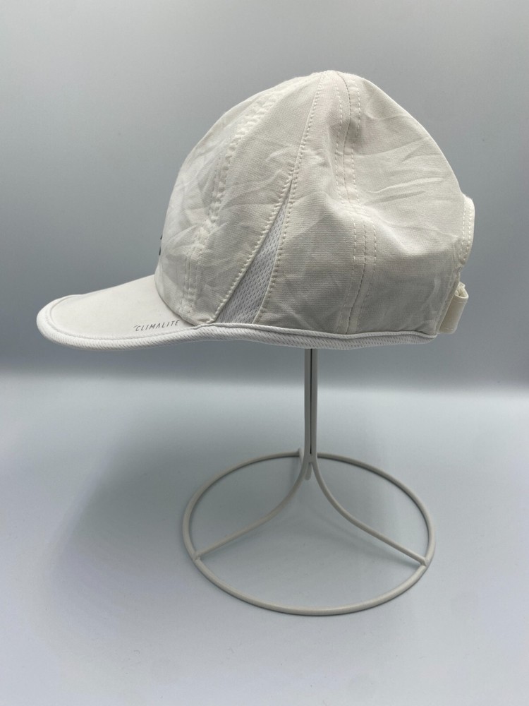 Adidas Climalite Running Jogging Adjustable Strapback Hat Cap White