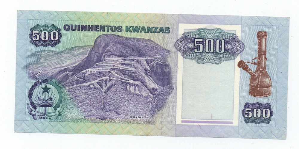 ANGOLA 500 KWANZAS 1991 PICK 128B UNC