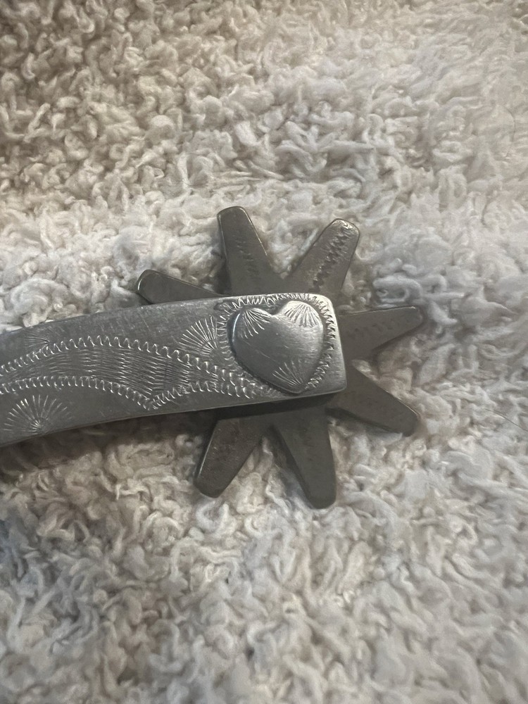 Antique Custom Western Boot Spurs Engraved