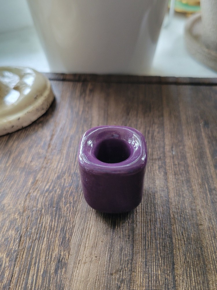 Handmade ceramic different color chime holders, candle holders