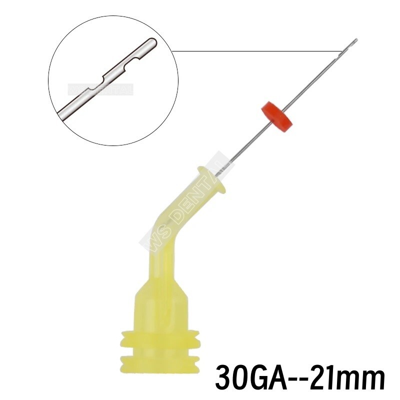 Dental Endo Irrigation Needle Syringe Tips Elbow Root Canal Irrigator Needle Tip