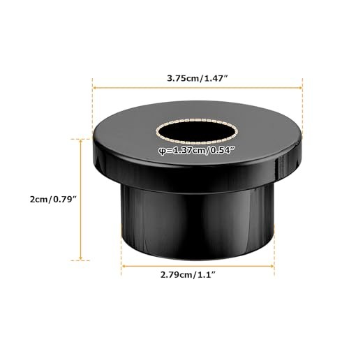 Handlebar Riser Bushings CNC Solid Billet Aluminum Compatible with Black