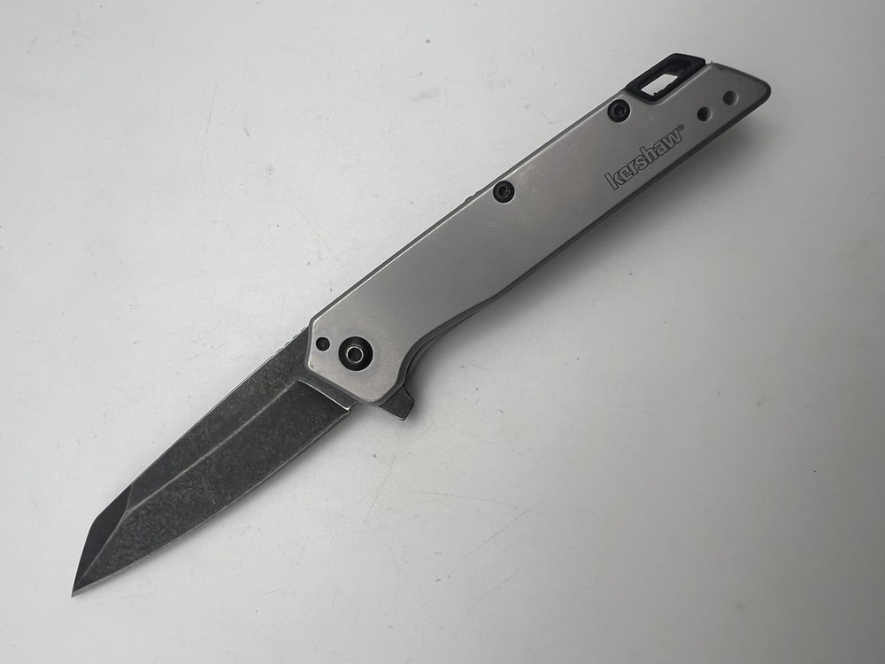 Kershaw 1365 Method Folding Pocket Knife Blackwashed Blade Stainless Handle EDC