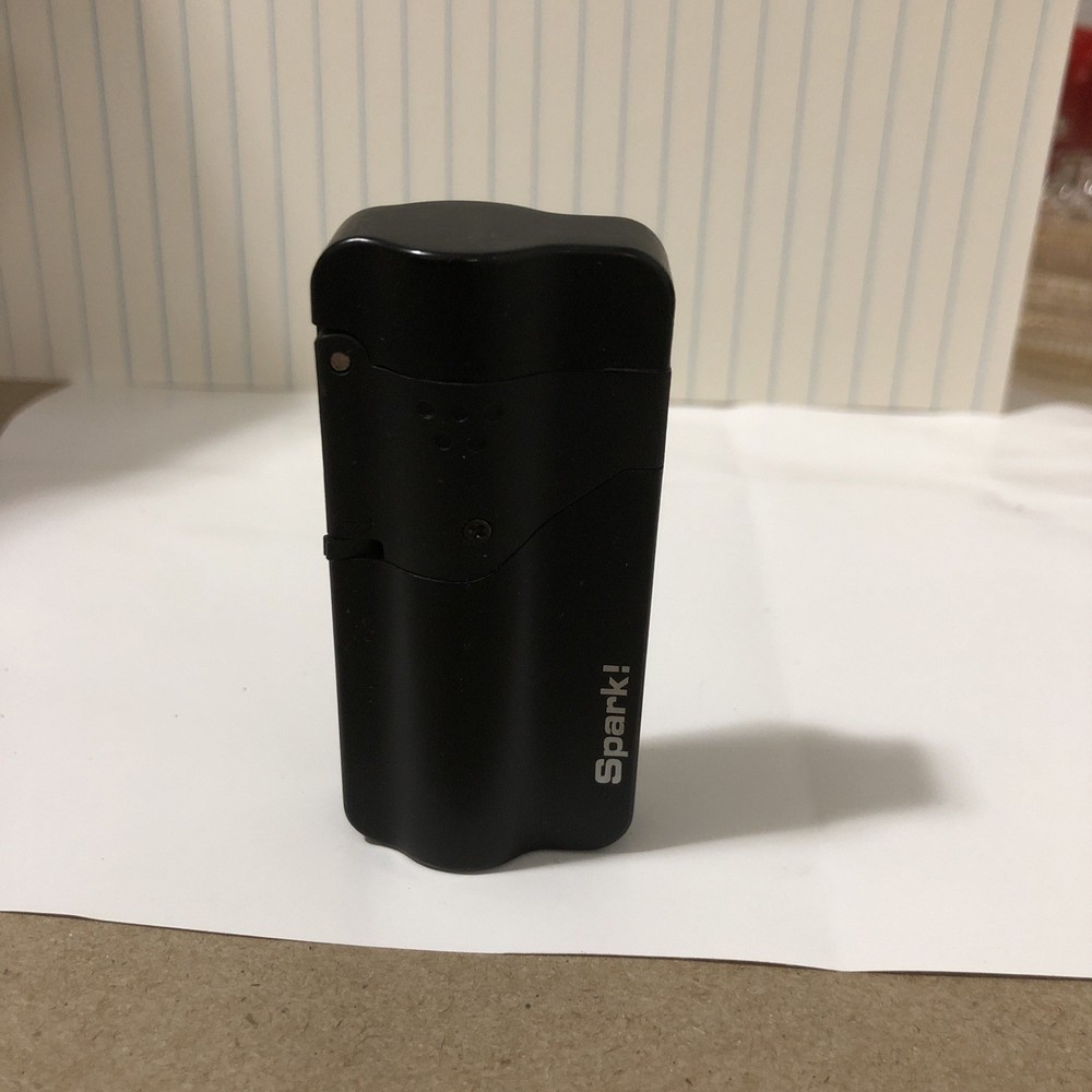 Spark! Double Jet Torch Lighter Cigar Windproof Flame Refillable Black, Plastic
