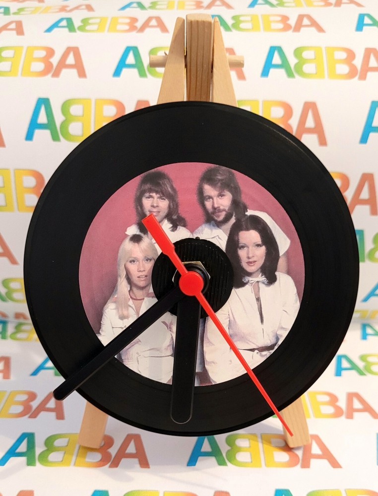 Vinyl Record Desktop Clock