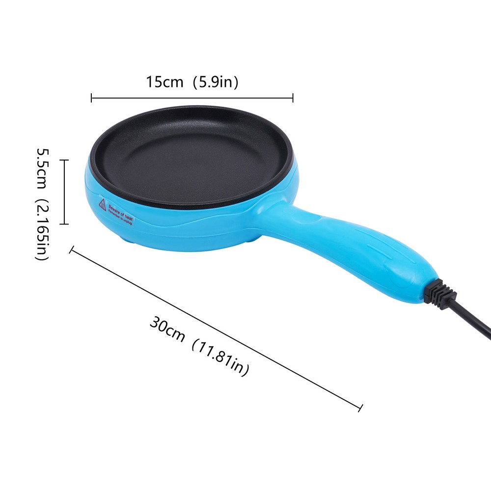Non-stick Mini Fried Eggs Saucepan Small Frying Pan Flat Cookware Griddle Blue
