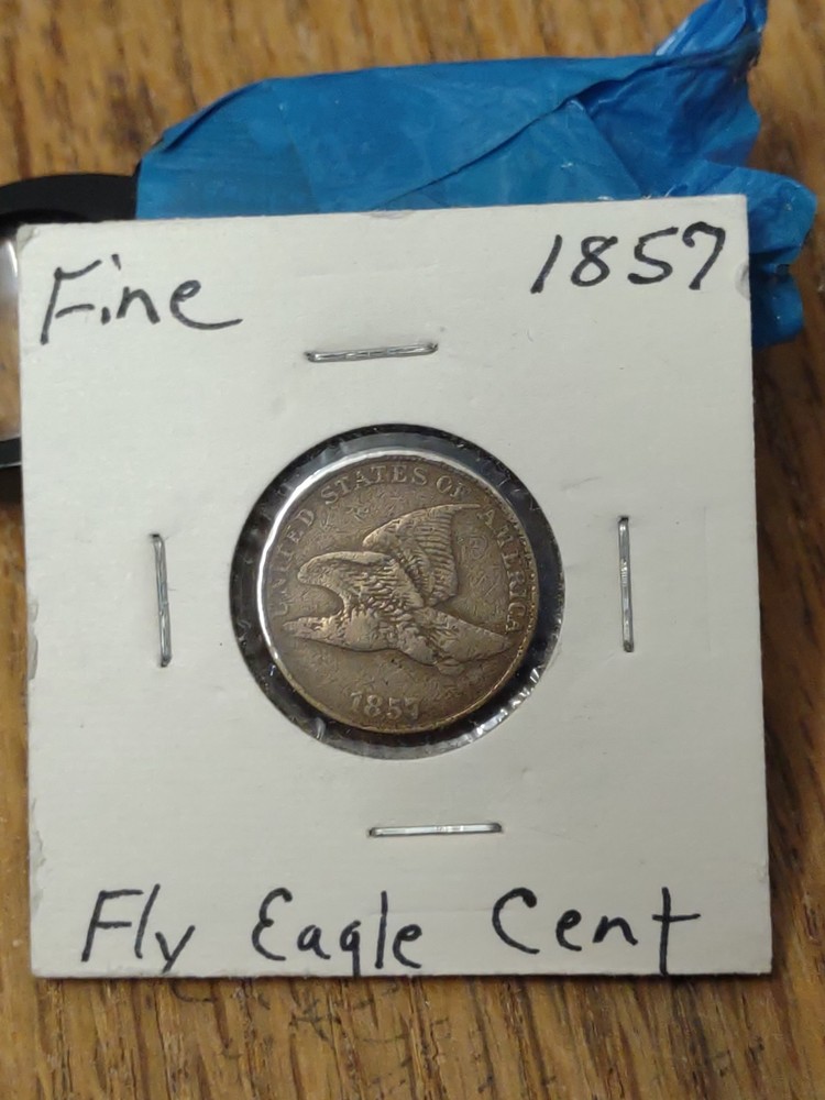 1857 Flying Eagle Cent -   Semi-key  Better Date