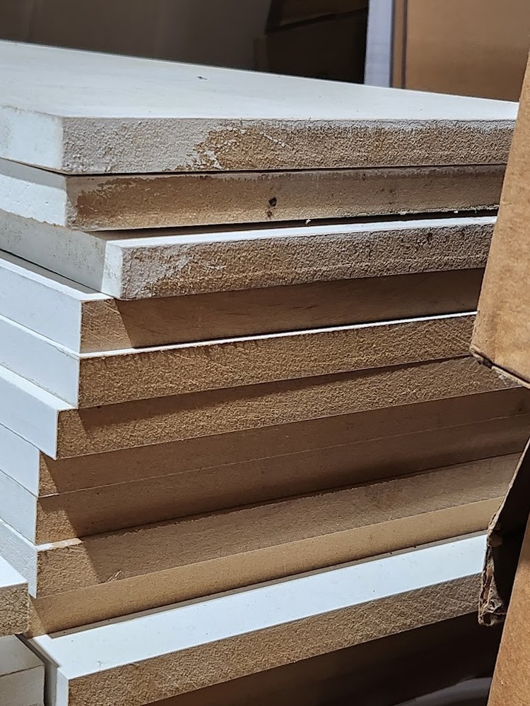 1 x 12 x 48 Primed 1 Side MDF Primed Project Boards