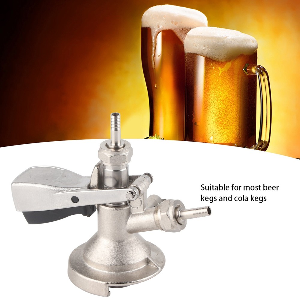 G5/8 S Type Brewing Draft Beer Keg Taps Coupler Dispenser For Home Bars Pubs USA