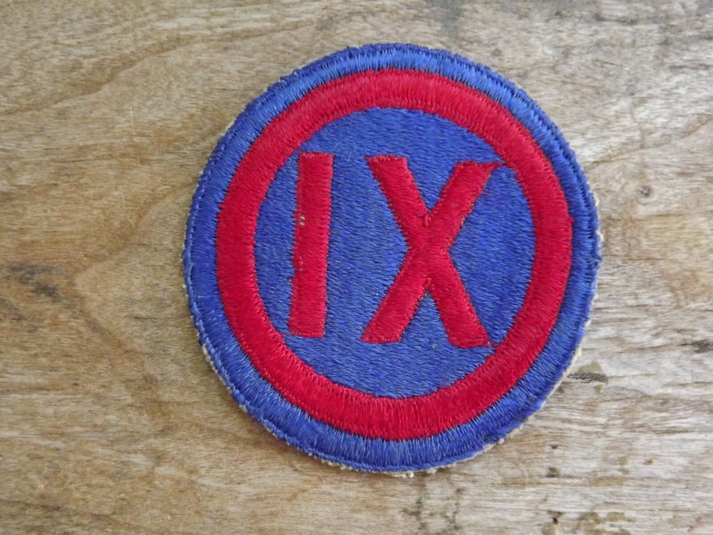 WW2 9th Corps Patch, Greenback  - Inv# A1612