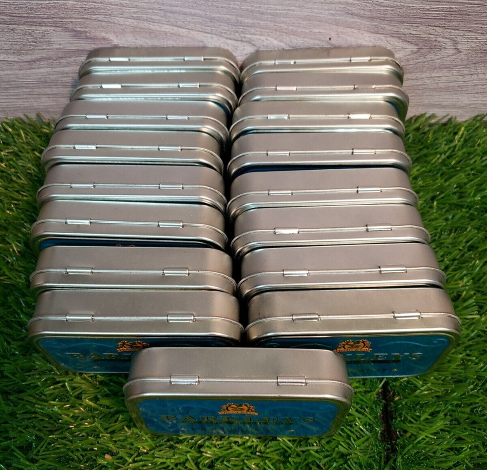17x Empty BARKLEY'S TINS - Peppermint - Great for small items & Crafting Storage