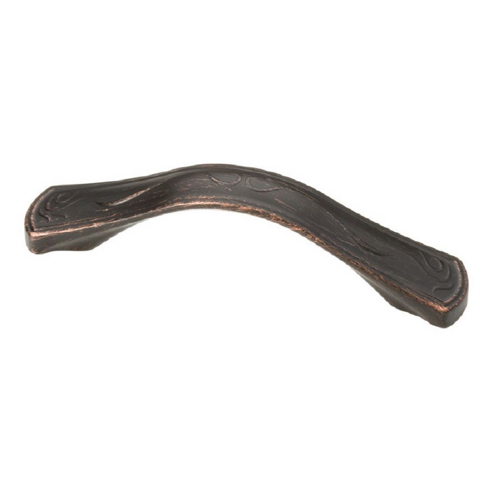 3" or 3-3/4" Dual Mount Vingette Design Pull Venetian Bronze
