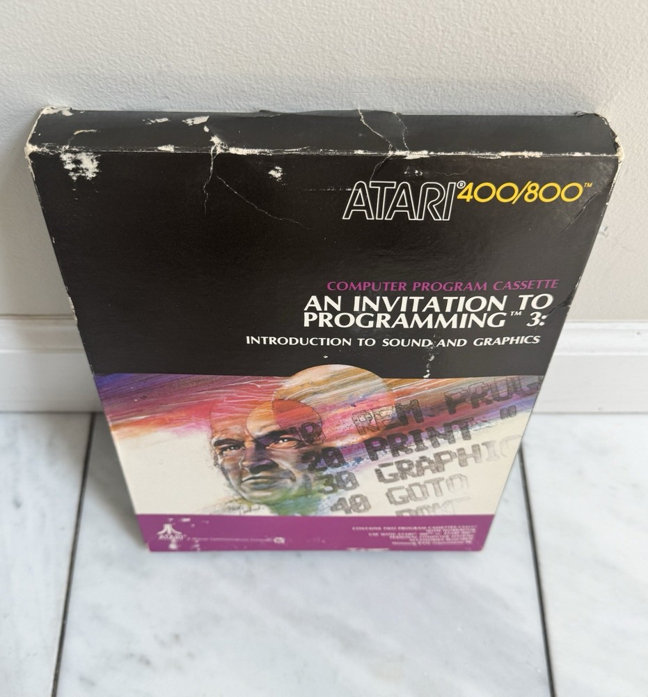 Vintage Atari 400/800 Computer Program Invitation To Programming 3 CX4117