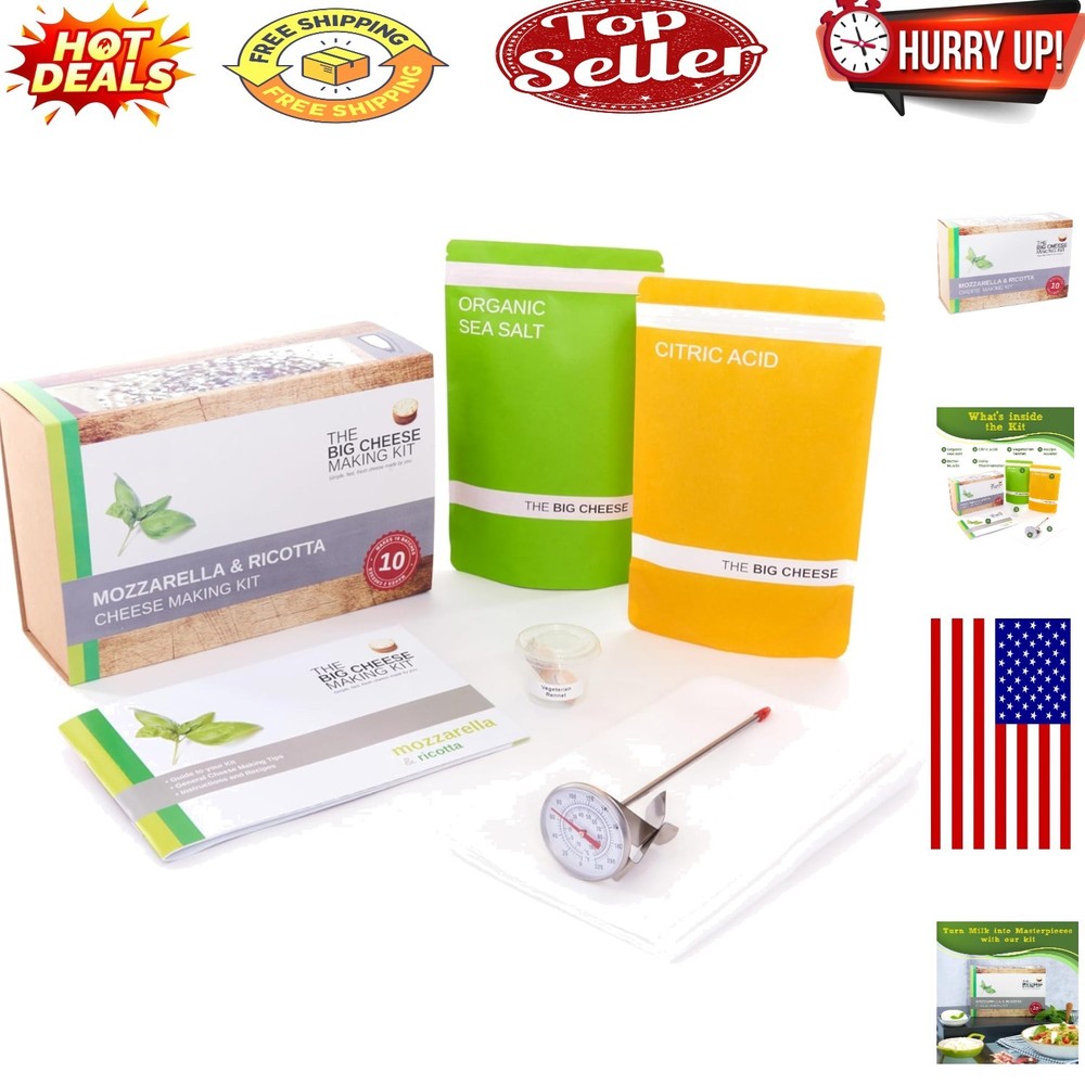 DIY Mozzarella & Ricotta Cheese Making Kit