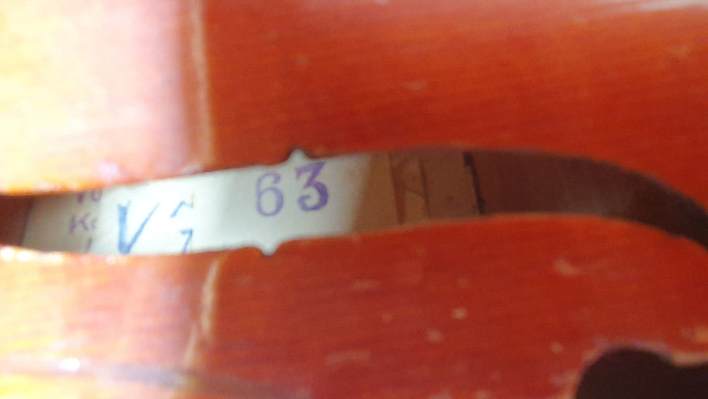 nicely flamed old 3/4 Violin violon